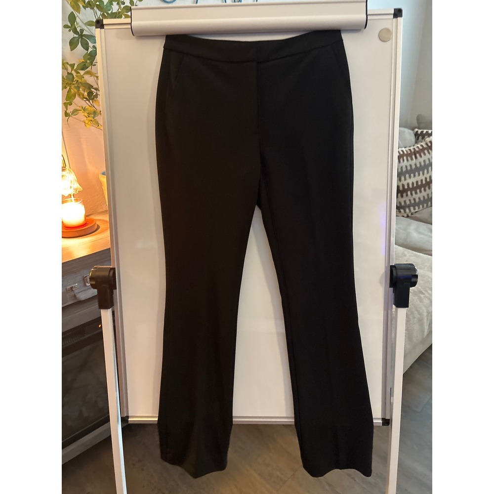 White‎ House Black Market The Slim Black Dress Pants Womens 6 Stretch Trousers